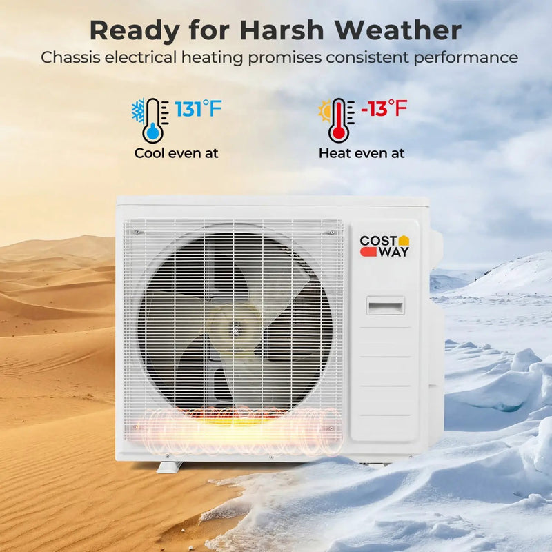 X-Pro 35000 BTU 4 Zone 22.5 SEER2 Mini Split AC with Heat Pump by DirectDeals