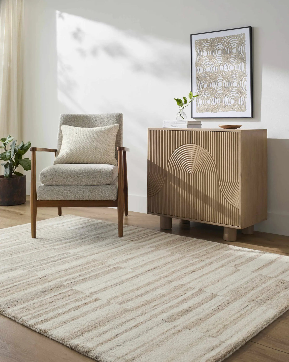 Max Handmade Becki Owens x LIVABLISS BOMX-2304 Area Rug, installed in a room