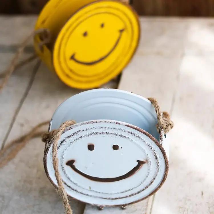 Happy Face Hanging Planter by RusticReach