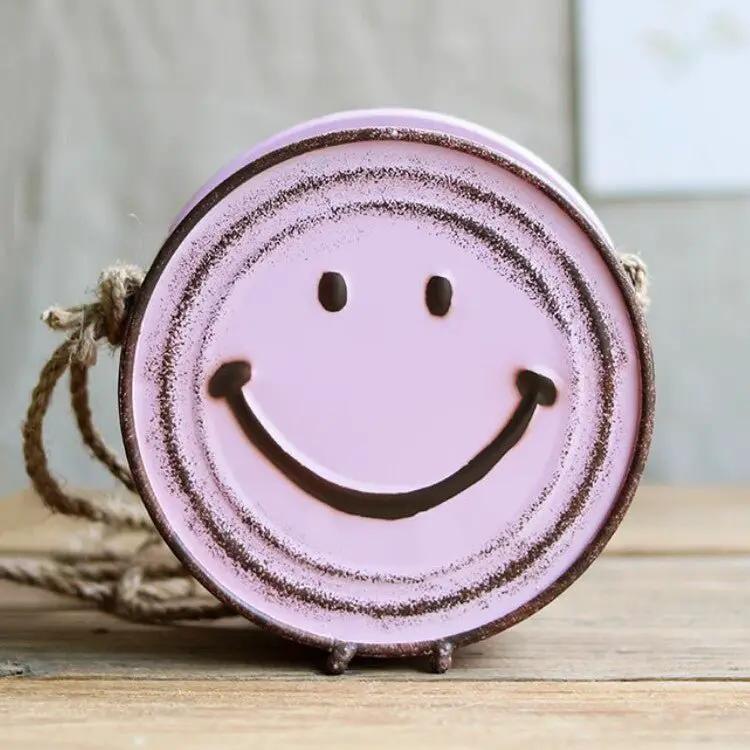 Happy Face Hanging Planter by RusticReach