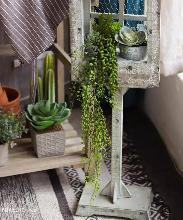 Hanging Faux Mini Leaf Garland 27.5" Long by RusticReach