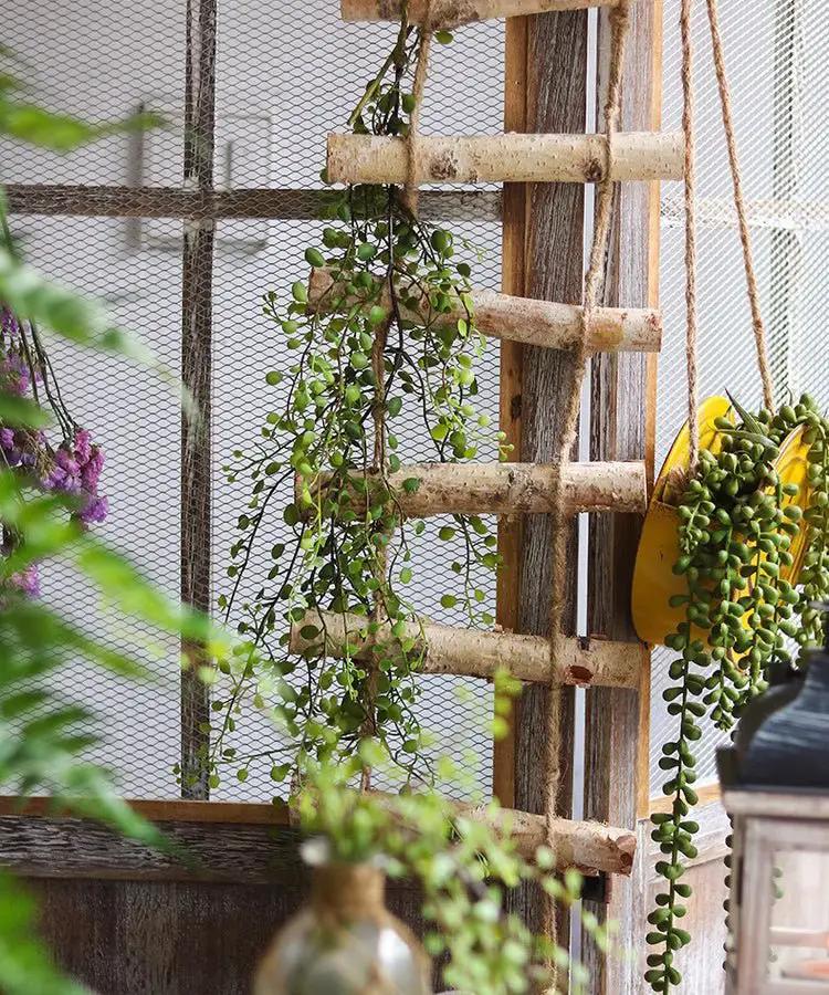 Hanging Faux Mini Leaf Garland 27.5" Long by RusticReach