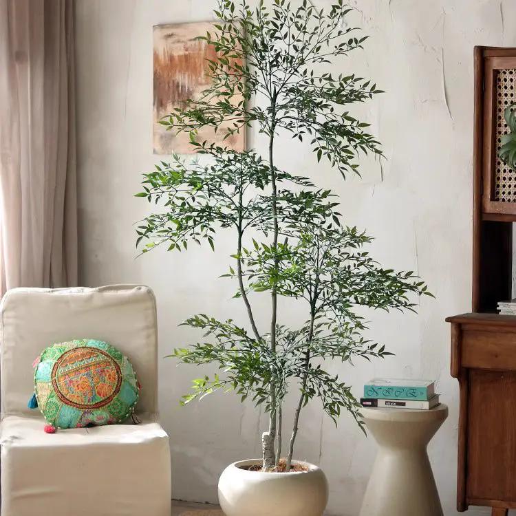Lifelike Nandina Indoor Tree by RusticReach