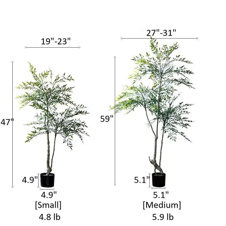 Lifelike Nandina Indoor Tree by RusticReach