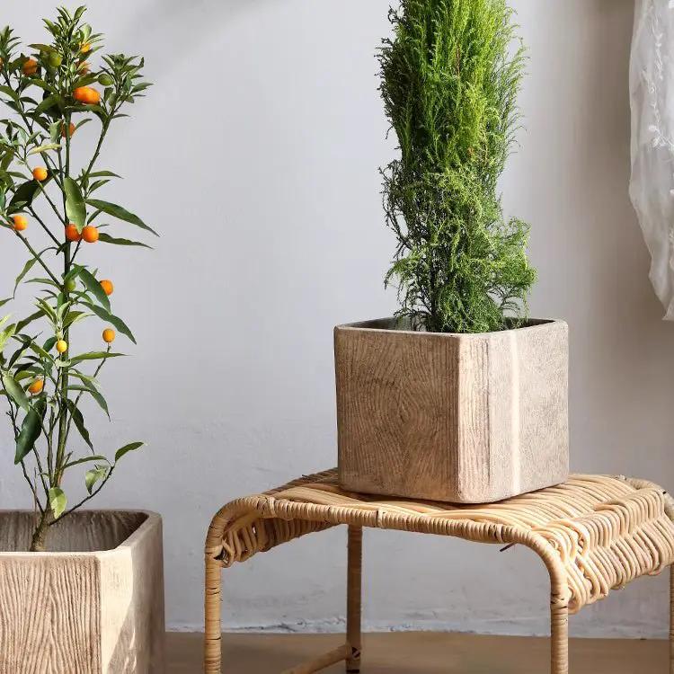 StoneGrain Square Planter by RusticReach