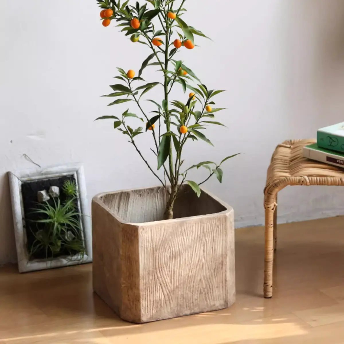 StoneGrain Square Planter by RusticReach