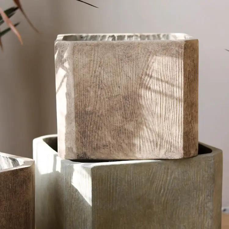 StoneGrain Square Planter by RusticReach