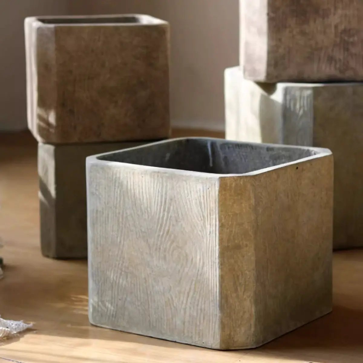 StoneGrain Square Planter by RusticReach