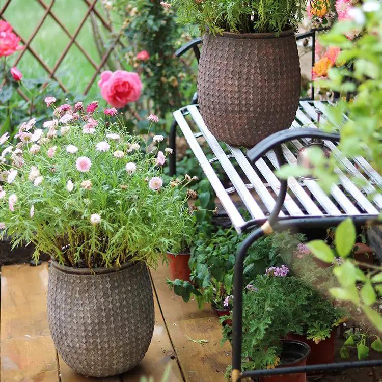 StoneNest Textured Planter by RusticReach