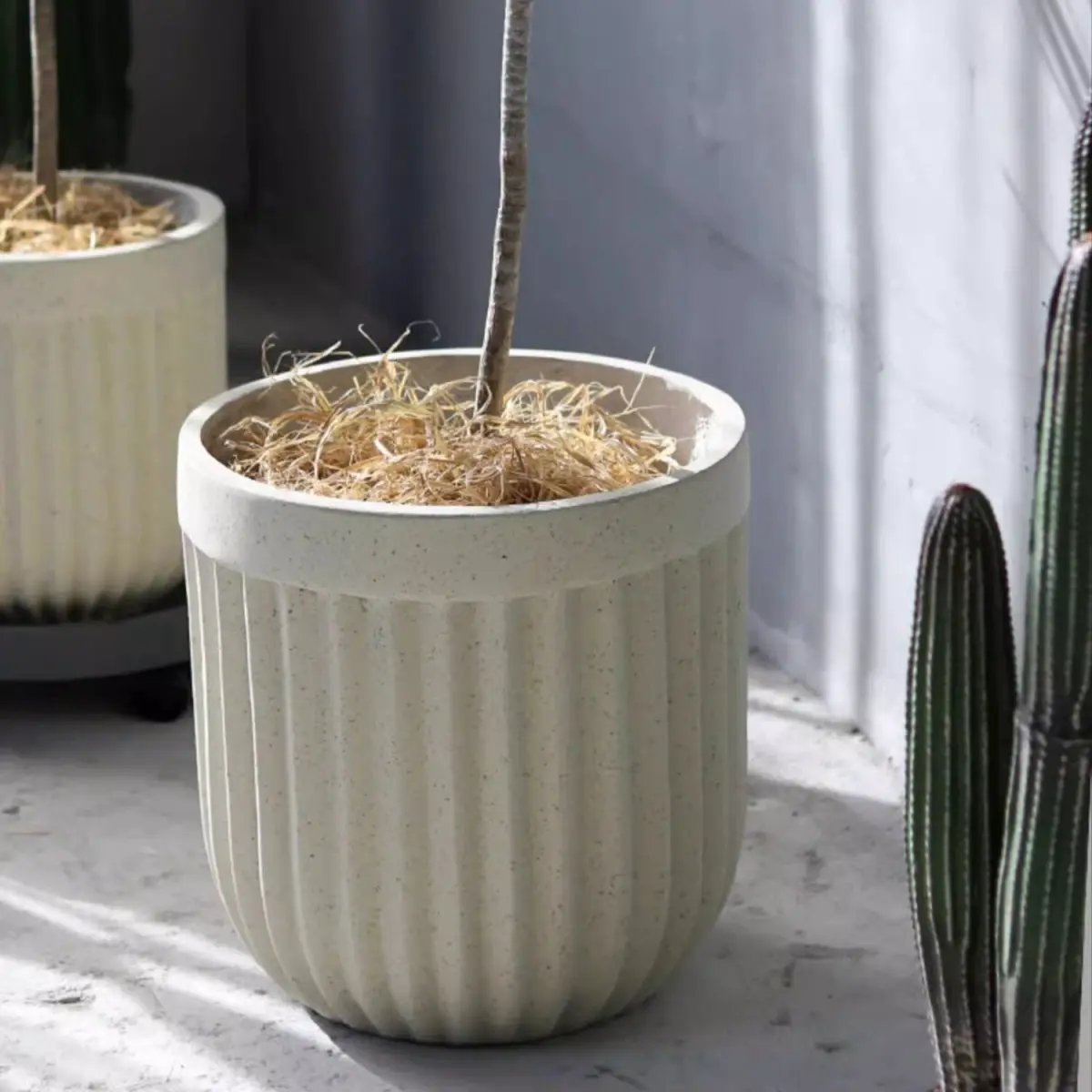 Nordic Vertical Stripe Flower Pot by RusticReach