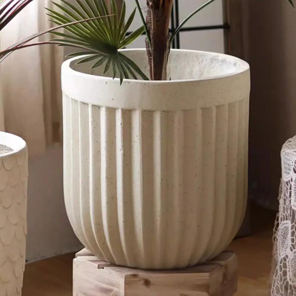 Nordic Vertical Stripe Flower Pot by RusticReach