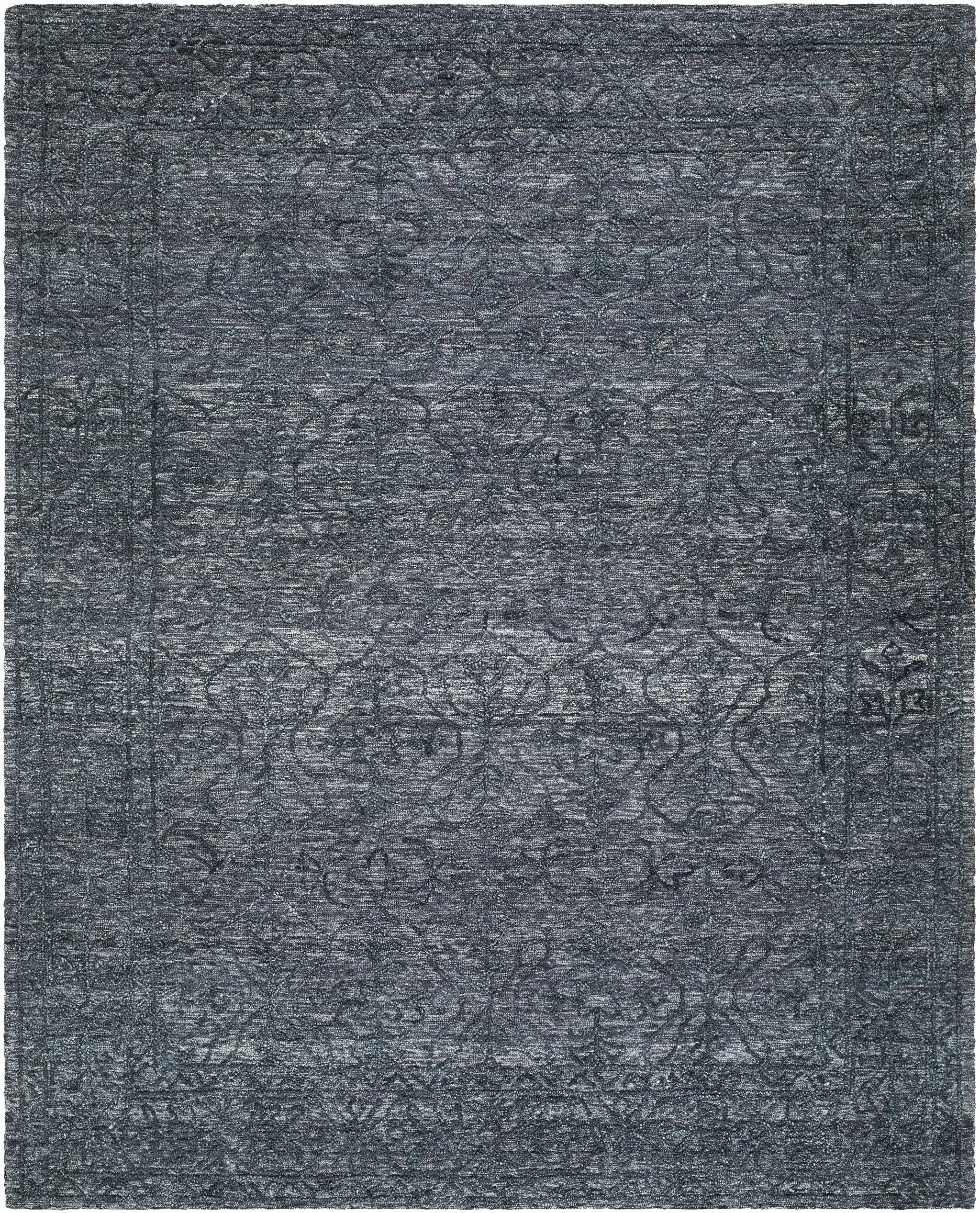 Yadid Black Wool Area Rug by Boutique Rugs