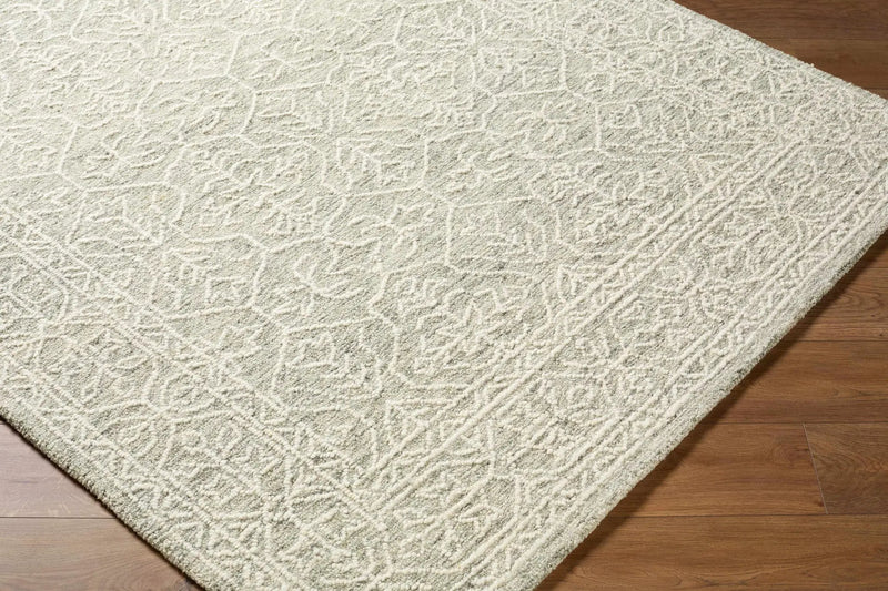 Yadid Gray Wool Area Rug by Boutique Rugs