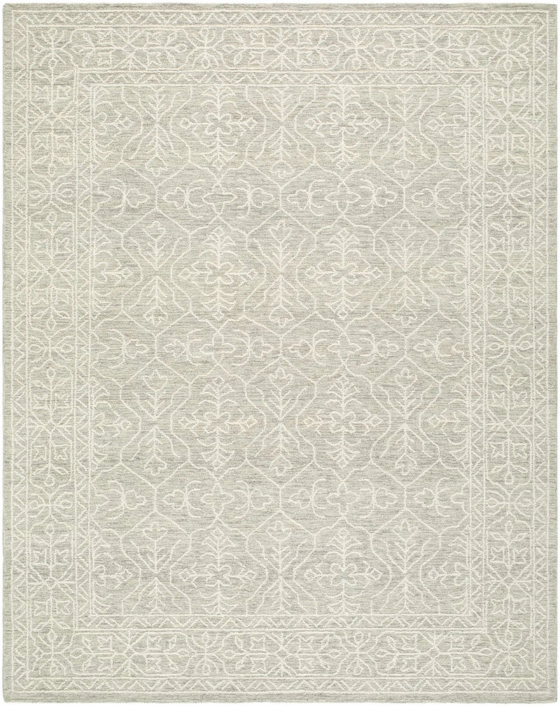 Yadid Gray Wool Area Rug by Boutique Rugs