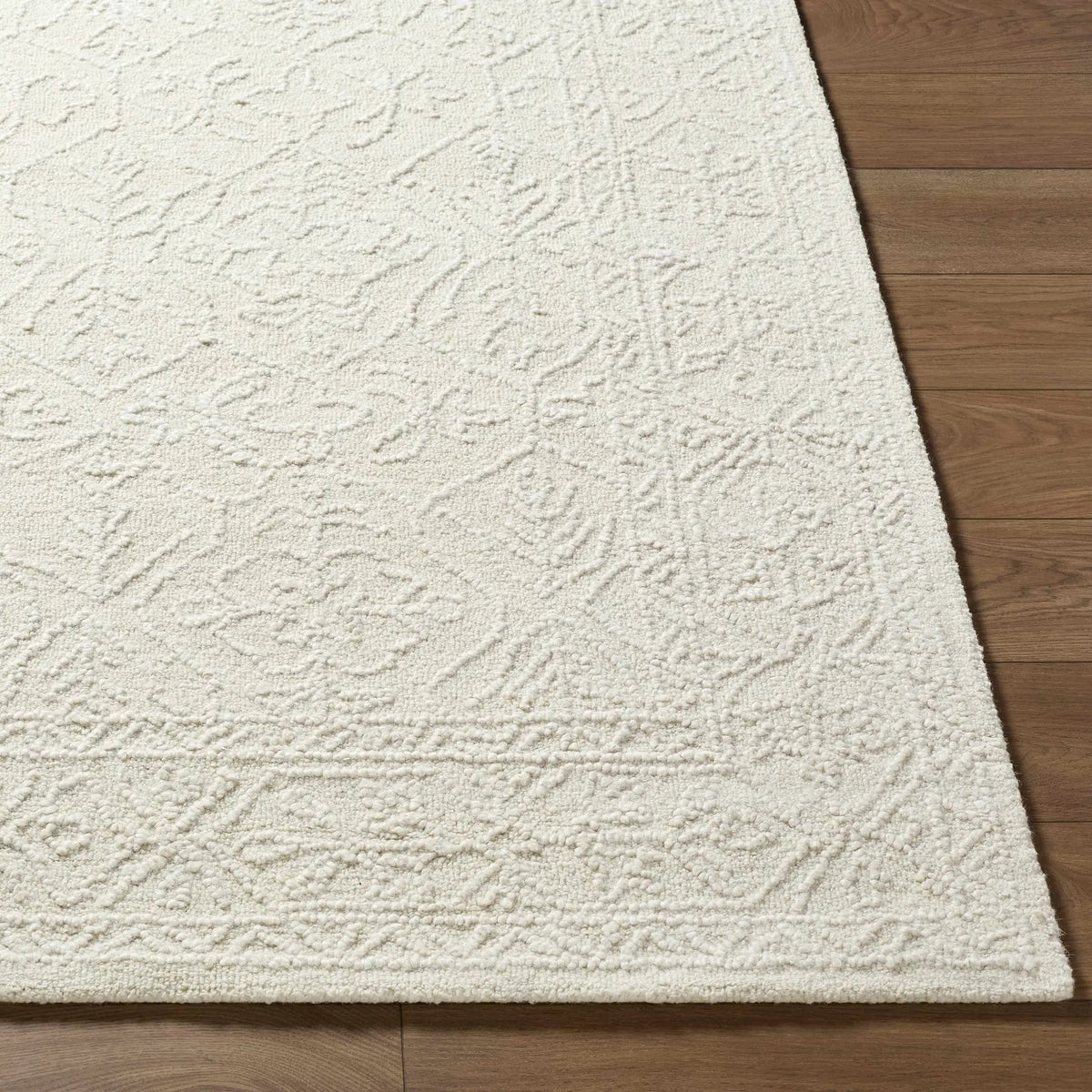 Yadid Cream Wool Area Rug, photo 4 of 7