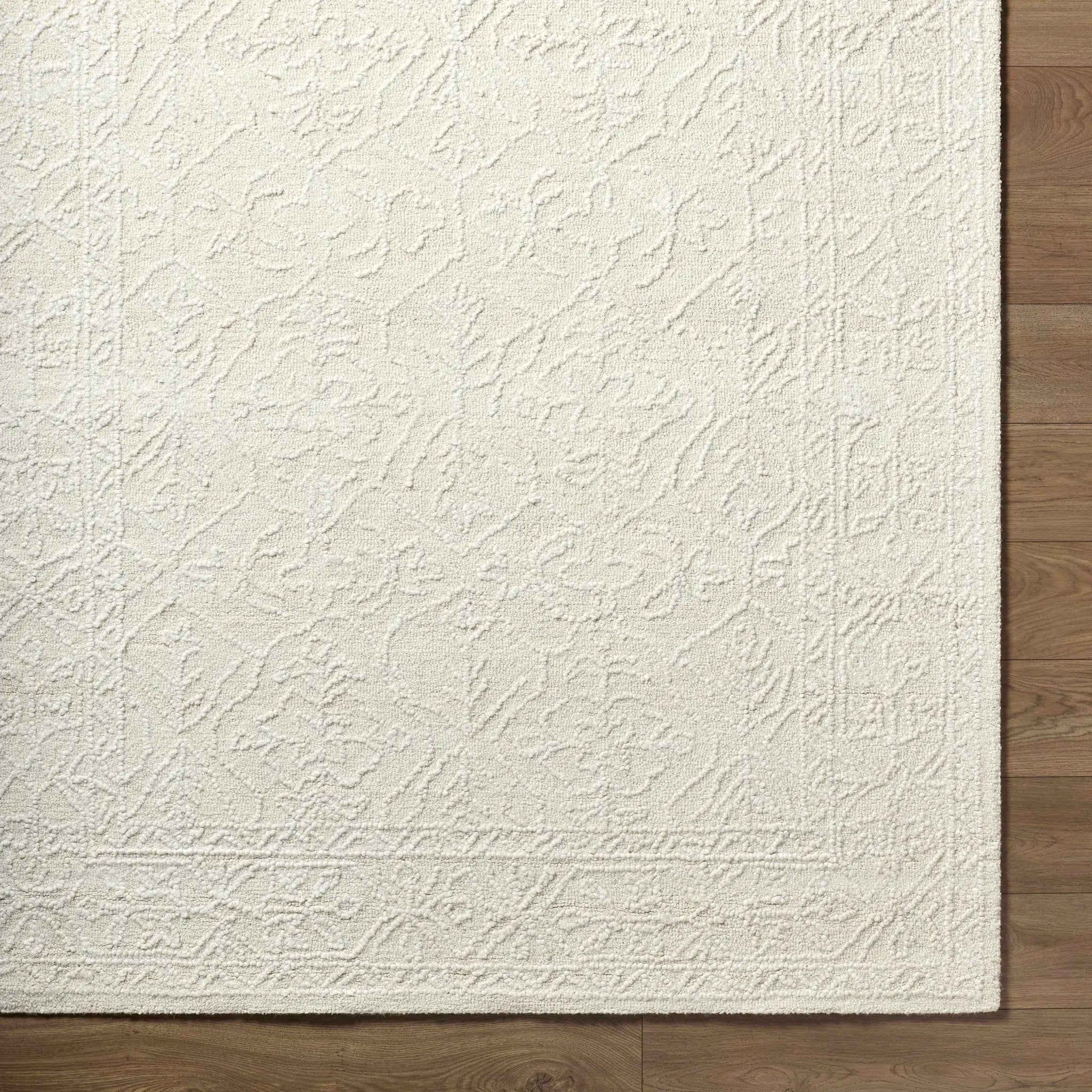 Yadid Cream Wool Area Rug by Boutique Rugs