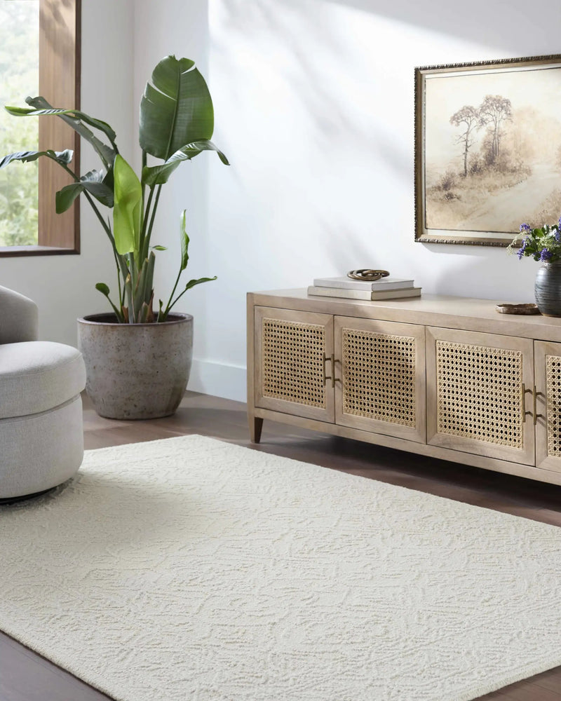 Yadid Cream Wool Area Rug by Boutique Rugs
