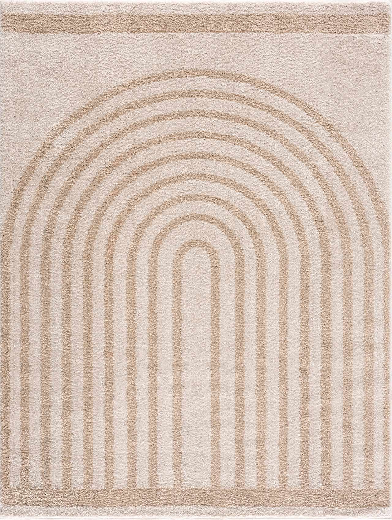 Yasuo Beige Washable Area Rug by Boutique Rugs