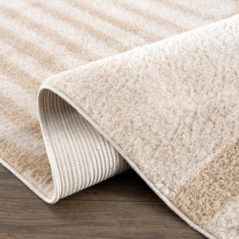 Yasuo Beige Washable Area Rug by Boutique Rugs