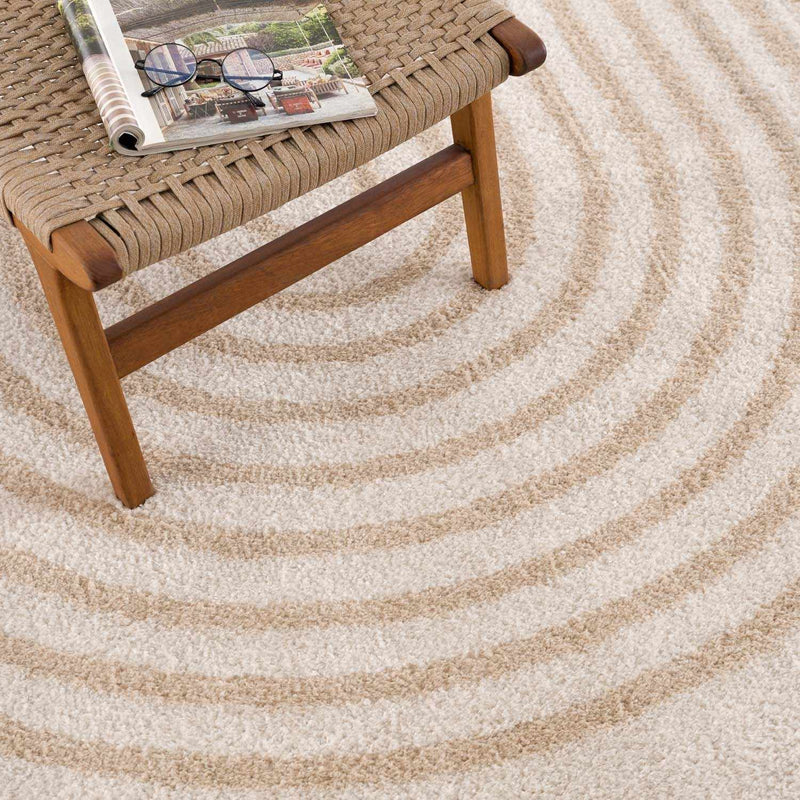 Yasuo Beige Washable Area Rug by Boutique Rugs