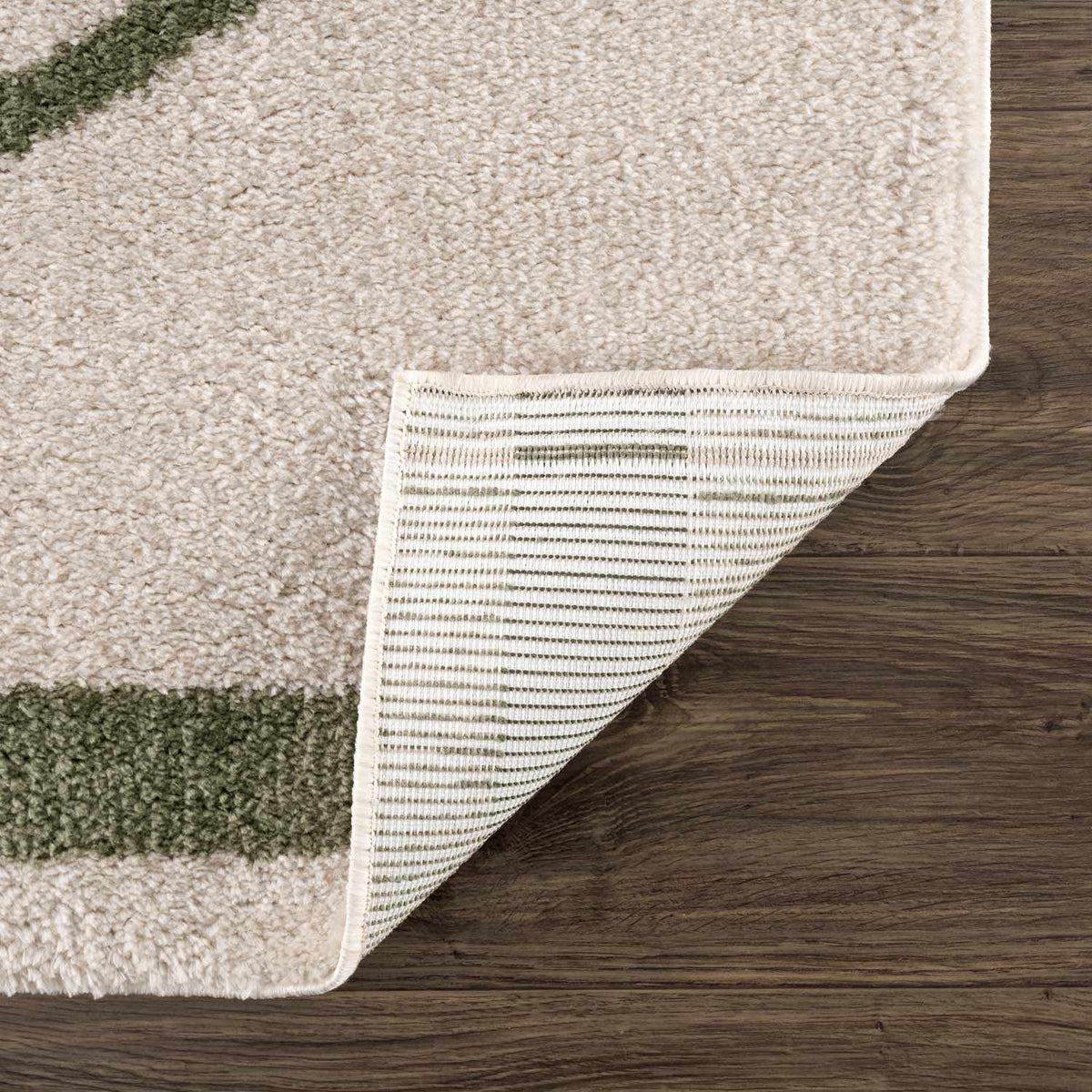 Yasuo Green Washable Area Rug, photo 5 of 10