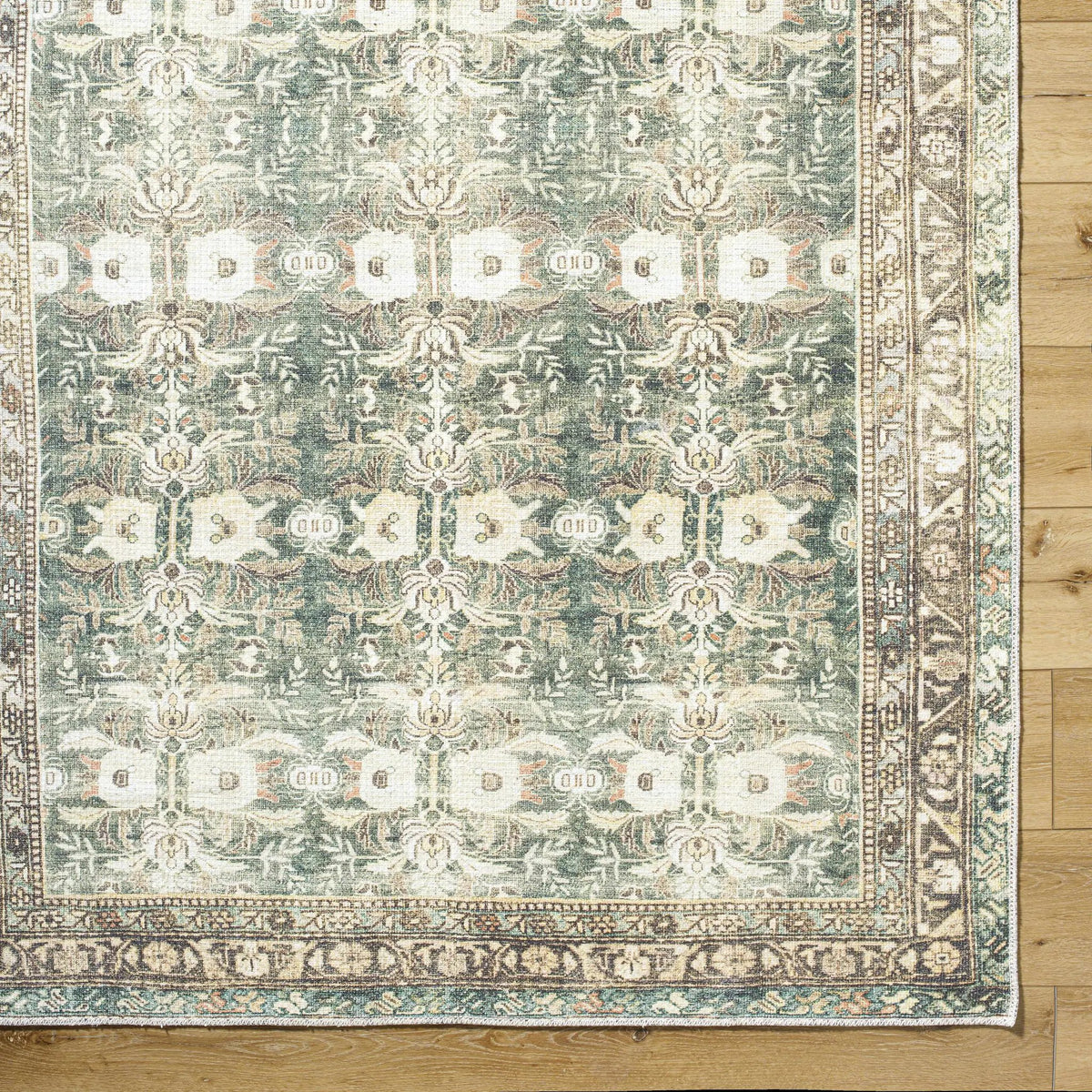 Acoose Vintage Flat Pile Washable Rug, photo 9 of 11