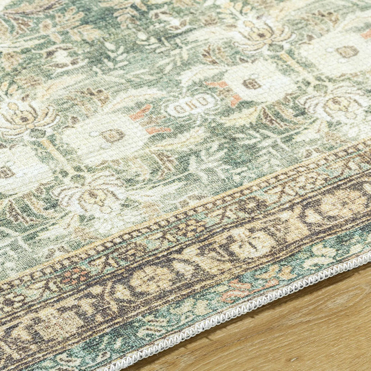 Acoose Vintage Flat Pile Washable Rug, photo 7 of 11
