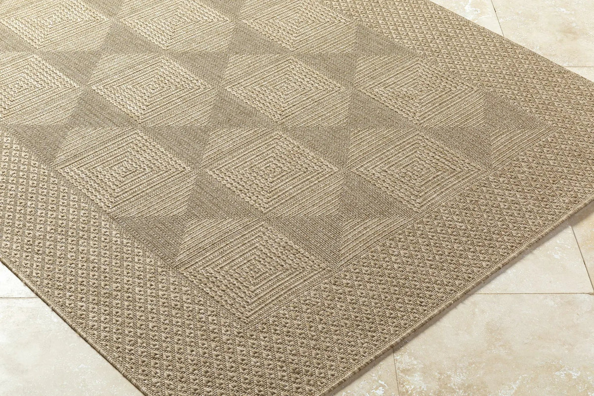 Anabia Brown Outdoor Area Rug, photo 3 of 7