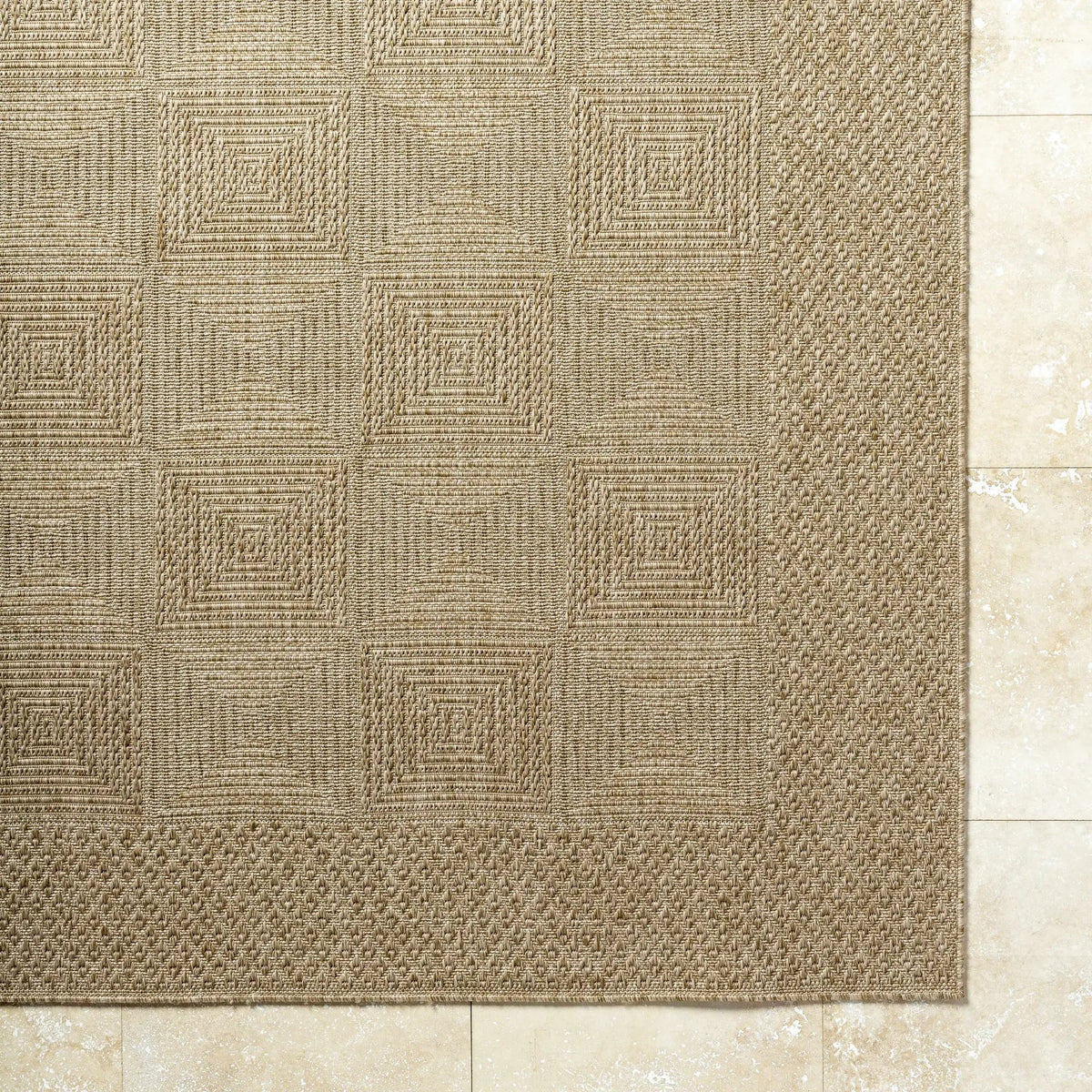 Anabia Brown Outdoor Area Rug, photo 6 of 7