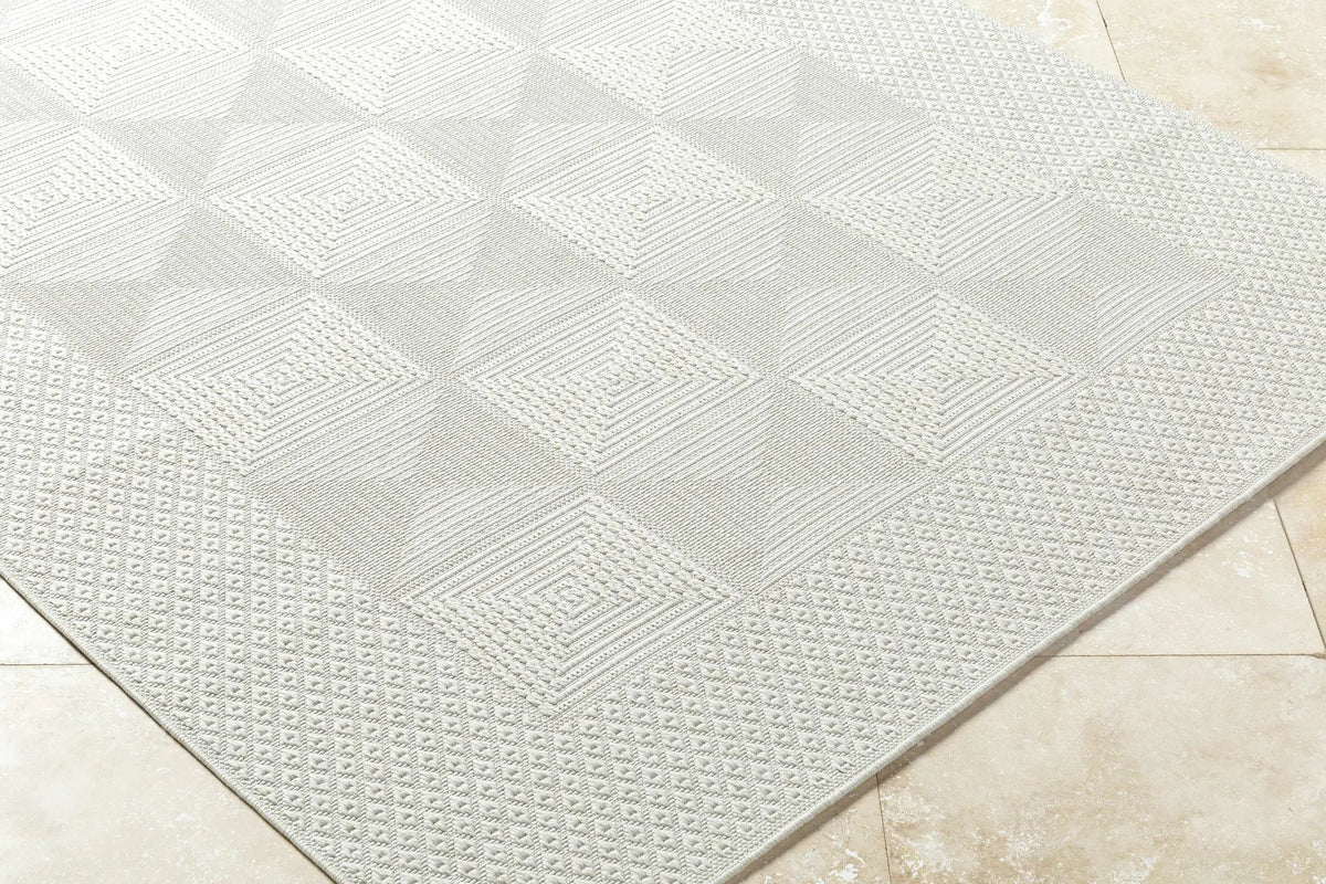 Anabia White Outdoor Area Rug, photo 3 of 7
