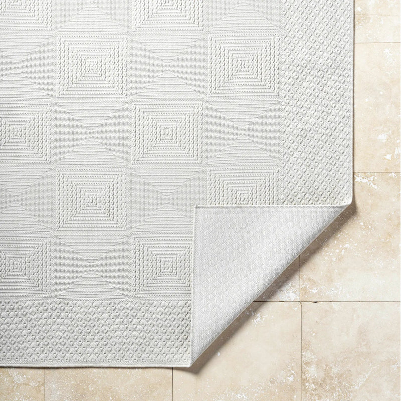 Anabia White Outdoor Area Rug by Boutique Rugs