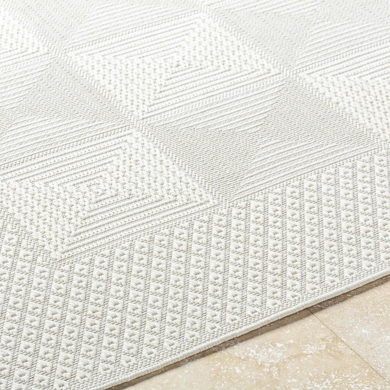 Anabia White Outdoor Area Rug by Boutique Rugs
