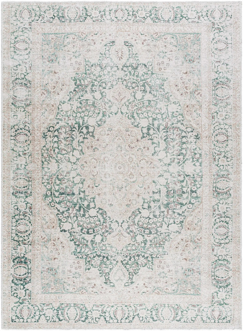 Yanis Vintage Flat Pile Washable Rug by Boutique Rugs