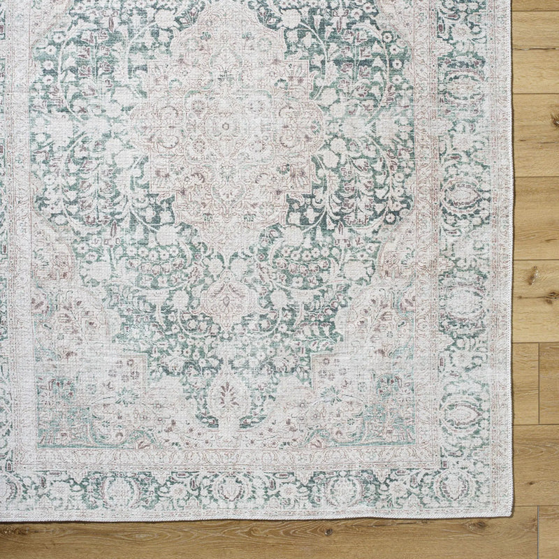 Yanis Vintage Flat Pile Washable Rug by Boutique Rugs