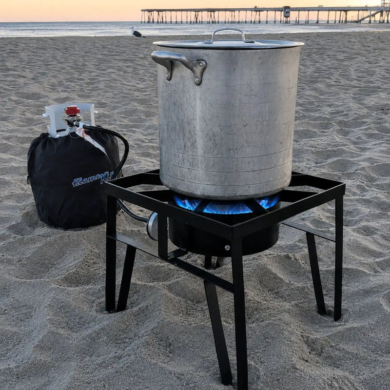 Flame King Heavy Duty 200,000 BTU Propane Gas Single Burner Cooker by Flame King Products