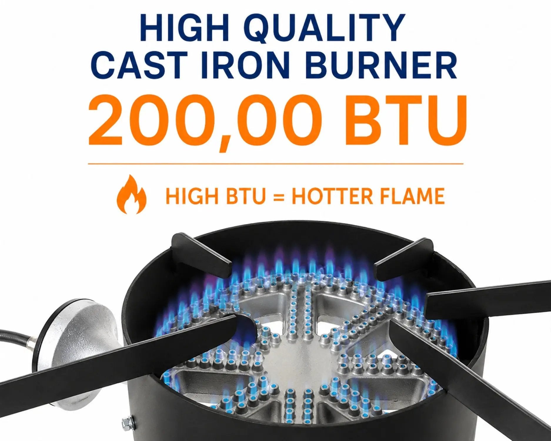 Flame King Heavy Duty 200,000 BTU Propane Gas Single Burner Cooker by Flame King Products