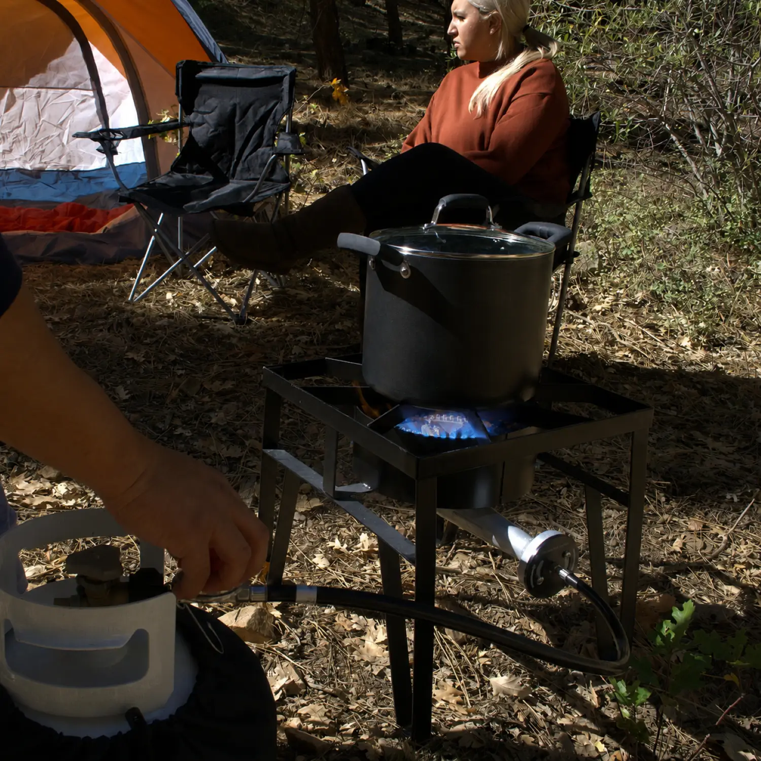 Flame King Heavy Duty 200,000 BTU Propane Gas Single Burner Cooker by Flame King Products