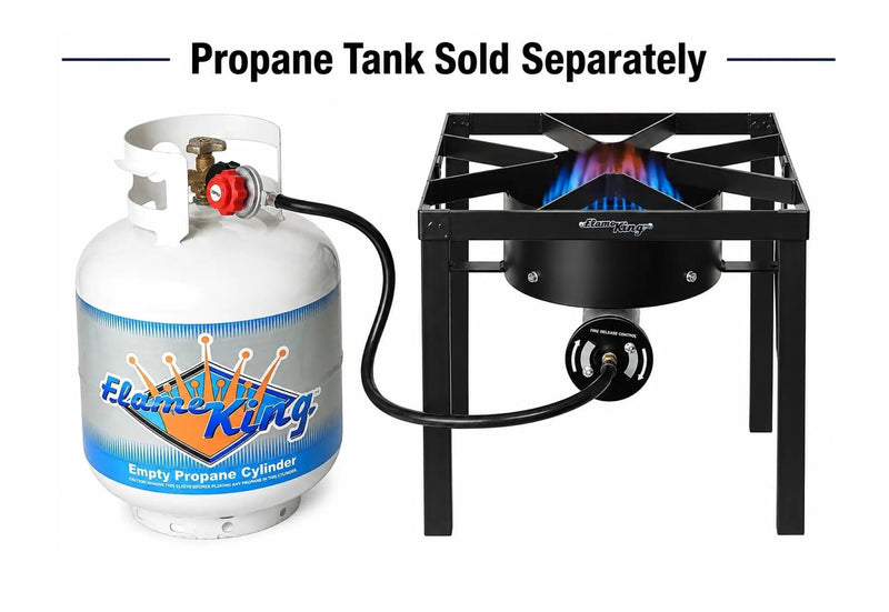 Flame King Heavy Duty 200,000 BTU Propane Gas Single Burner Cooker by Flame King Products