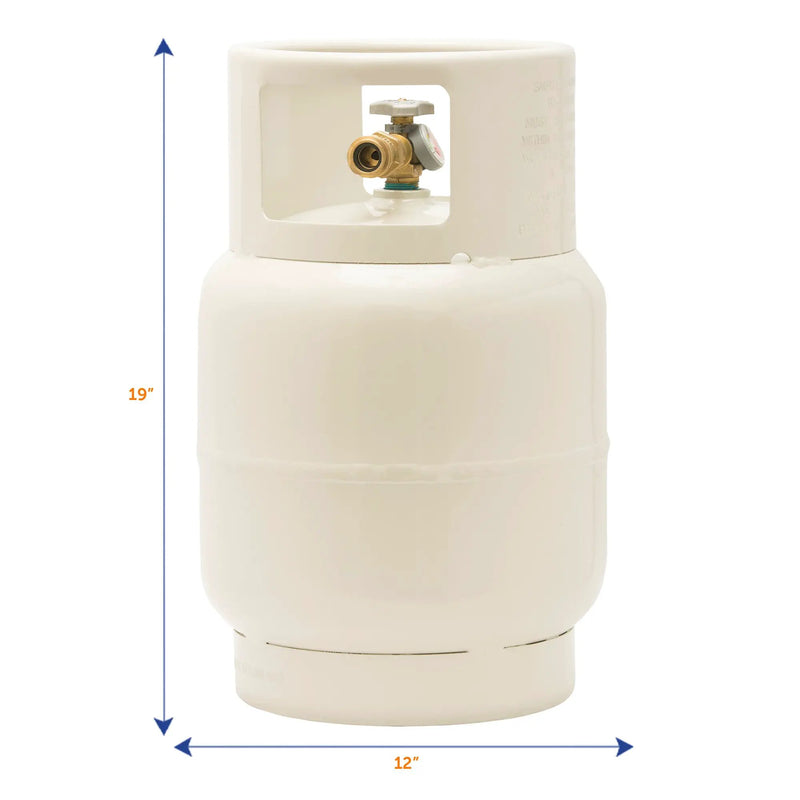 Flame King 20lb Single Spud LP Buffer Tank with Gauge by Flame King Products