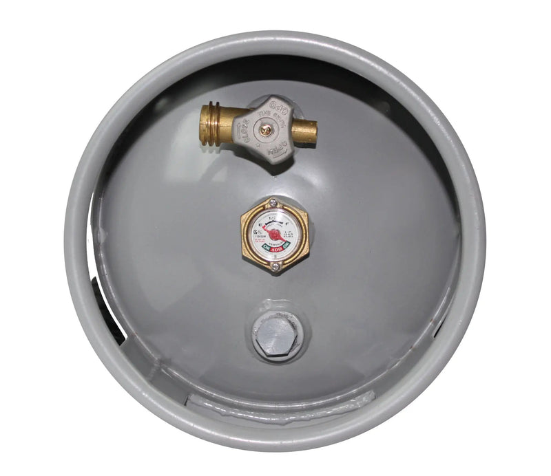 Flame King 20lb Horizontal & Vertical Propane Cylinder Gauge OPD & Wheels by Flame King Products