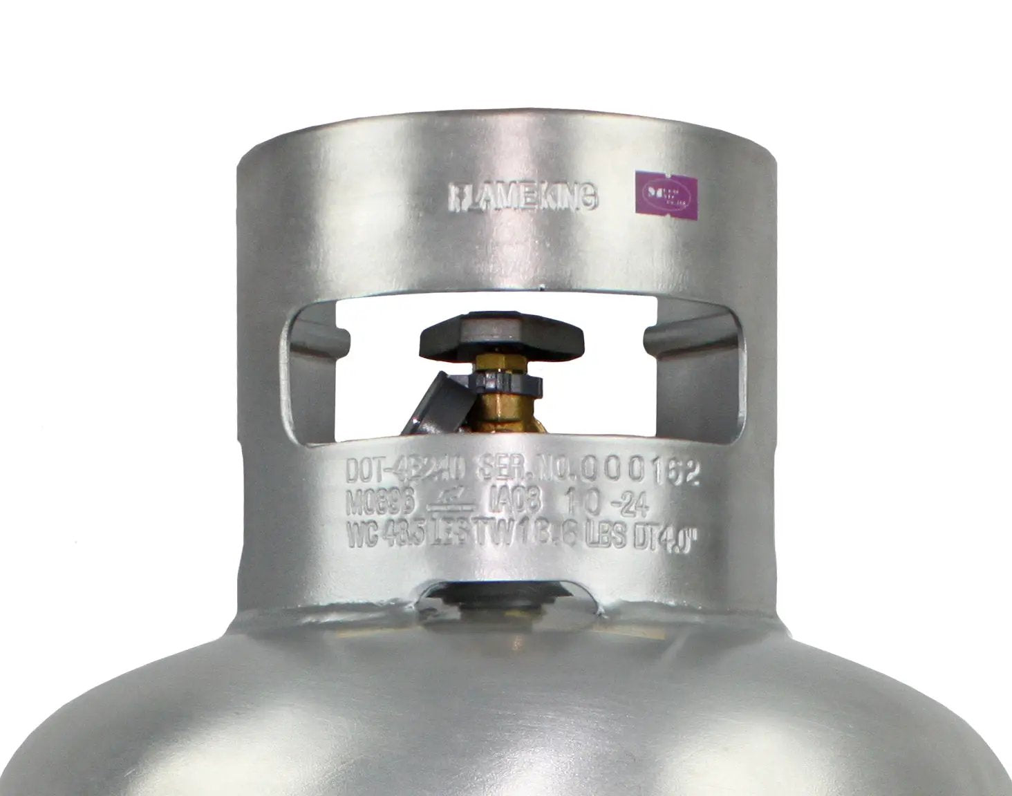 Flame King Lightweight 20lb Aluminum Propane Tank LP Cylinder with OPD & Gauge by Flame King Products