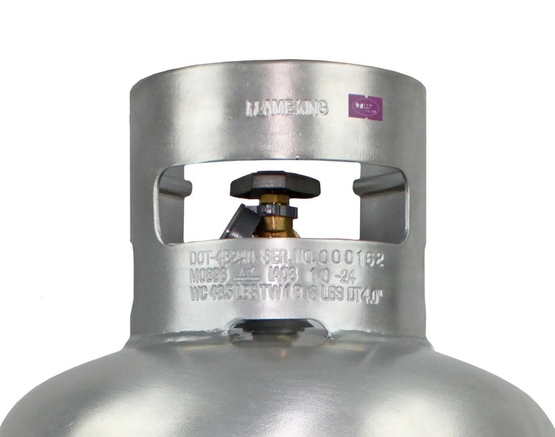 Flame King Lightweight 20lb Aluminum Propane Tank LP Cylinder with OPD & Gauge by Flame King Products