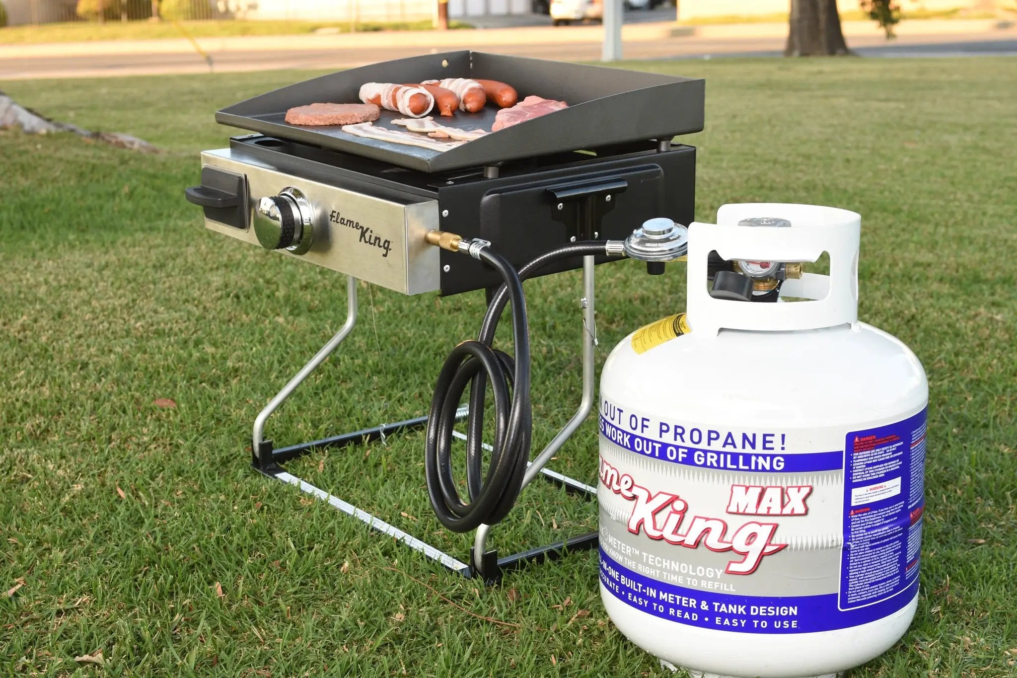 Flame King 20lb Propane Tank LP Cylinder with OPD & Gauge by Flame King Products
