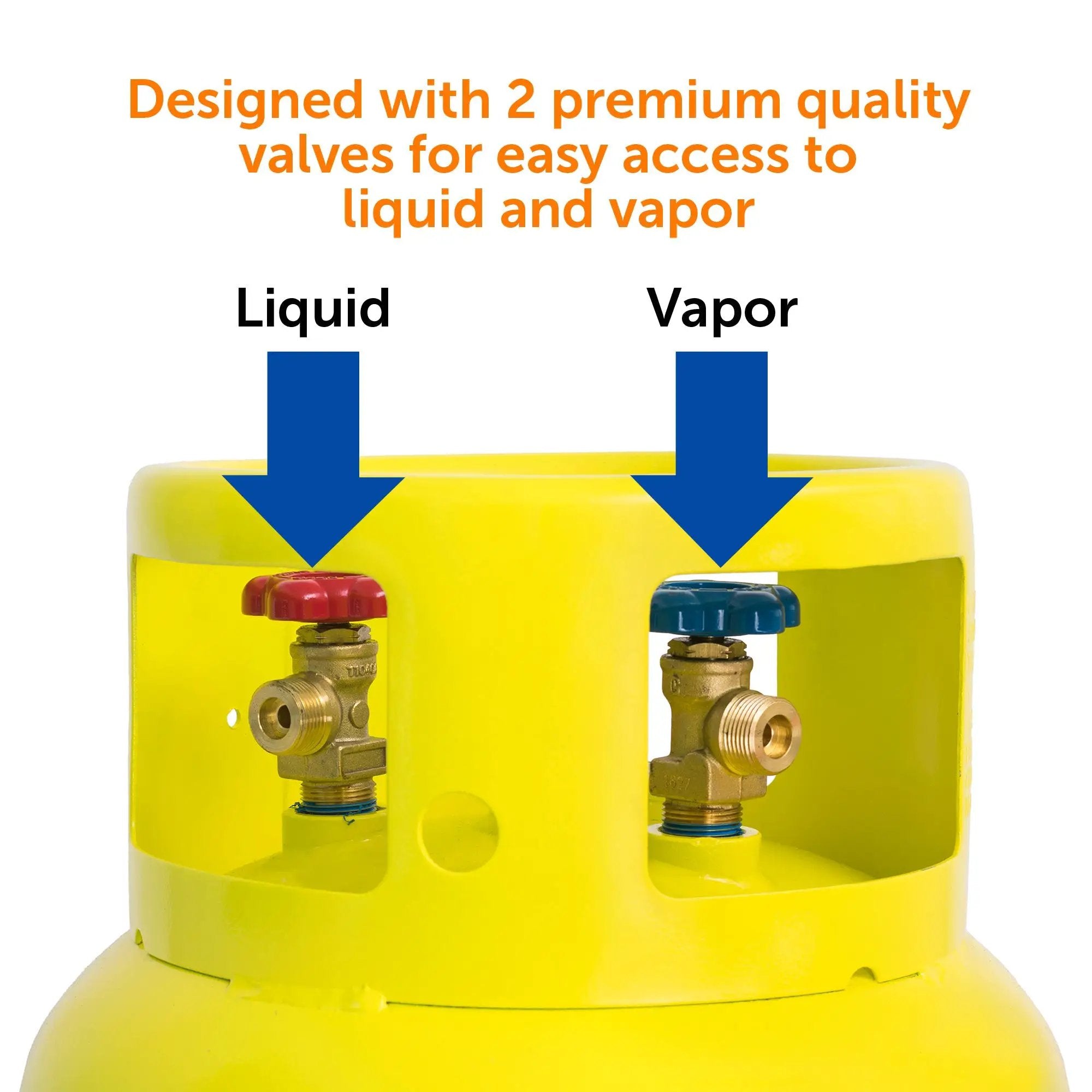 Flame King 239lb Refrigerant Tank Recovery Cylinder 400 PSI For A2L Refrigerants by Flame King Products