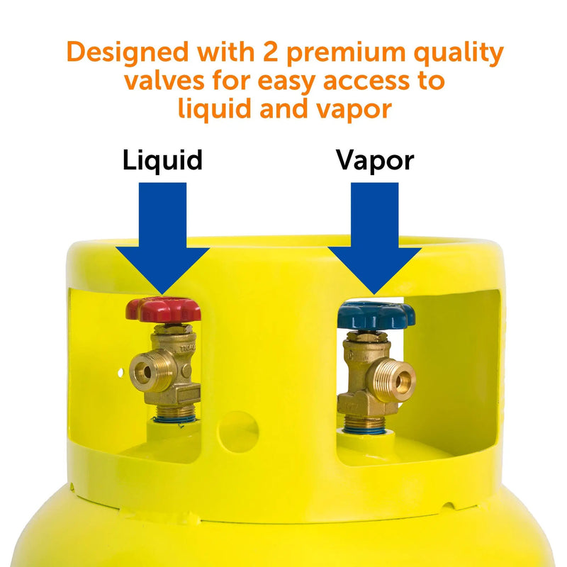 Flame King 239lb Refrigerant Tank Recovery Cylinder 400 PSI For A2L Refrigerants by Flame King Products