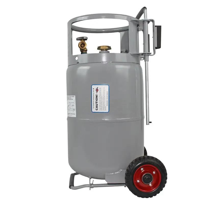 Flame King 30lb Horizontal & Vertical Propane Cylinder Gauge OPD & Wheels by Flame King Products