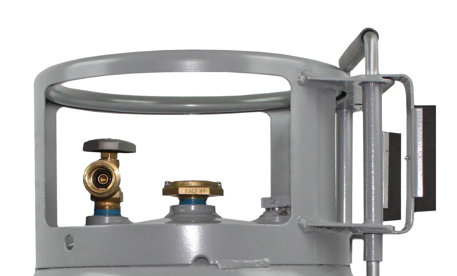 Flame King 30lb Horizontal & Vertical Propane Cylinder Gauge OPD & Wheels by Flame King Products