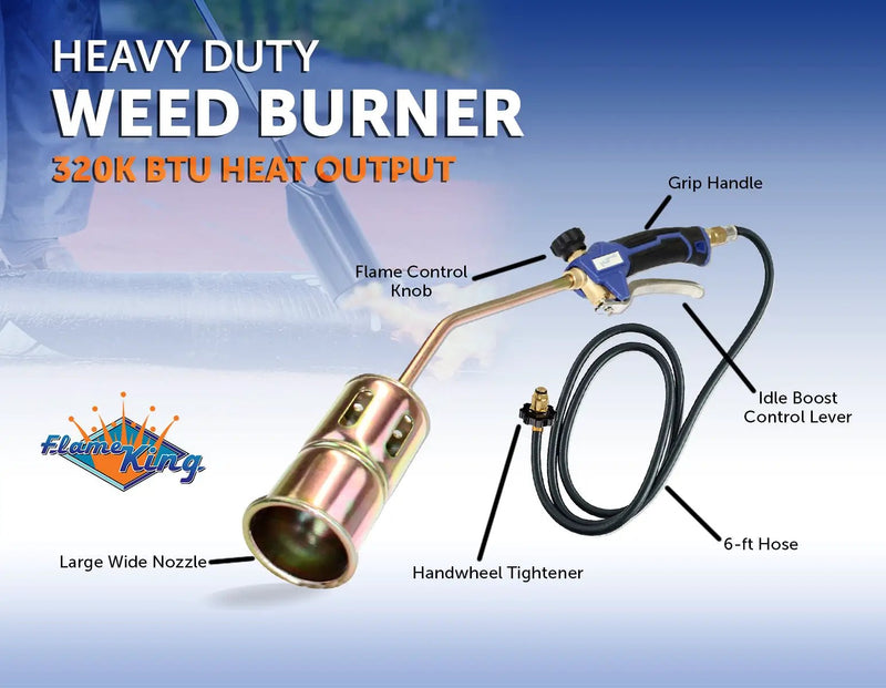 Flame King Propane Torch Weed Burner with Blast Trigger 320,000 BTU by Flame King Products