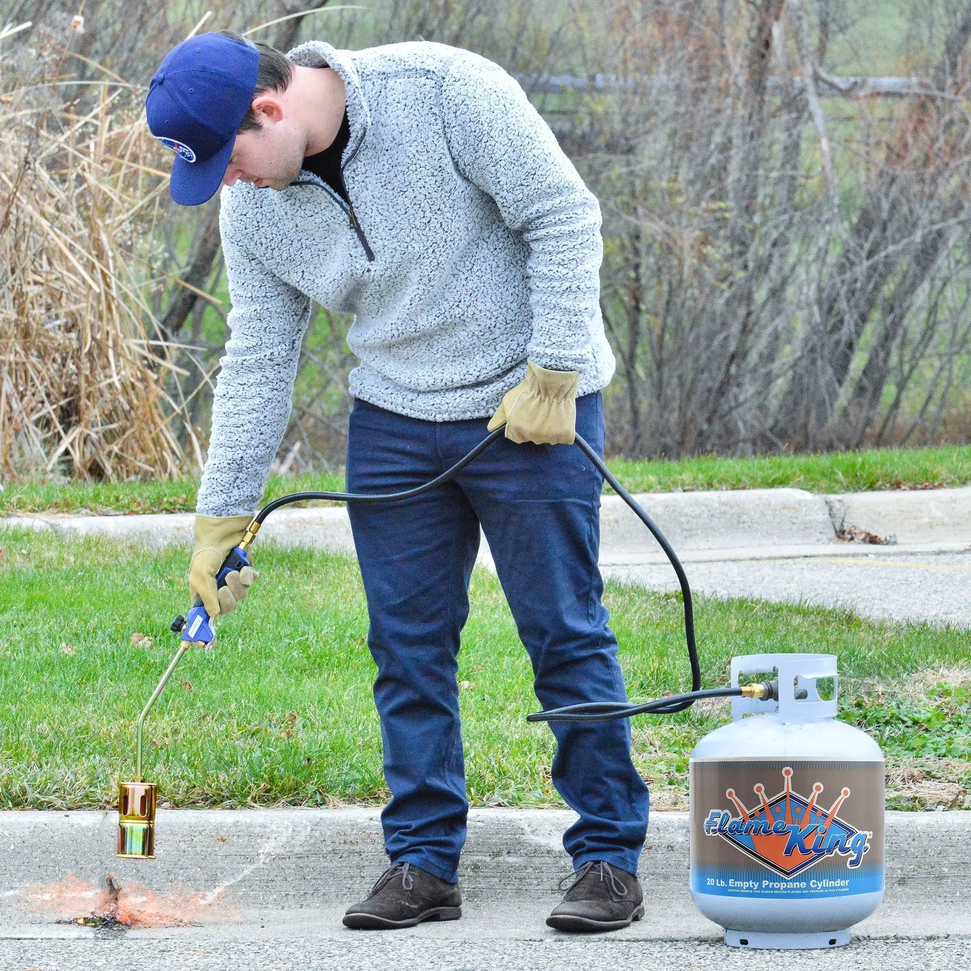 Flame King Propane Torch Weed Burner with Blast Trigger 320,000 BTU by Flame King Products