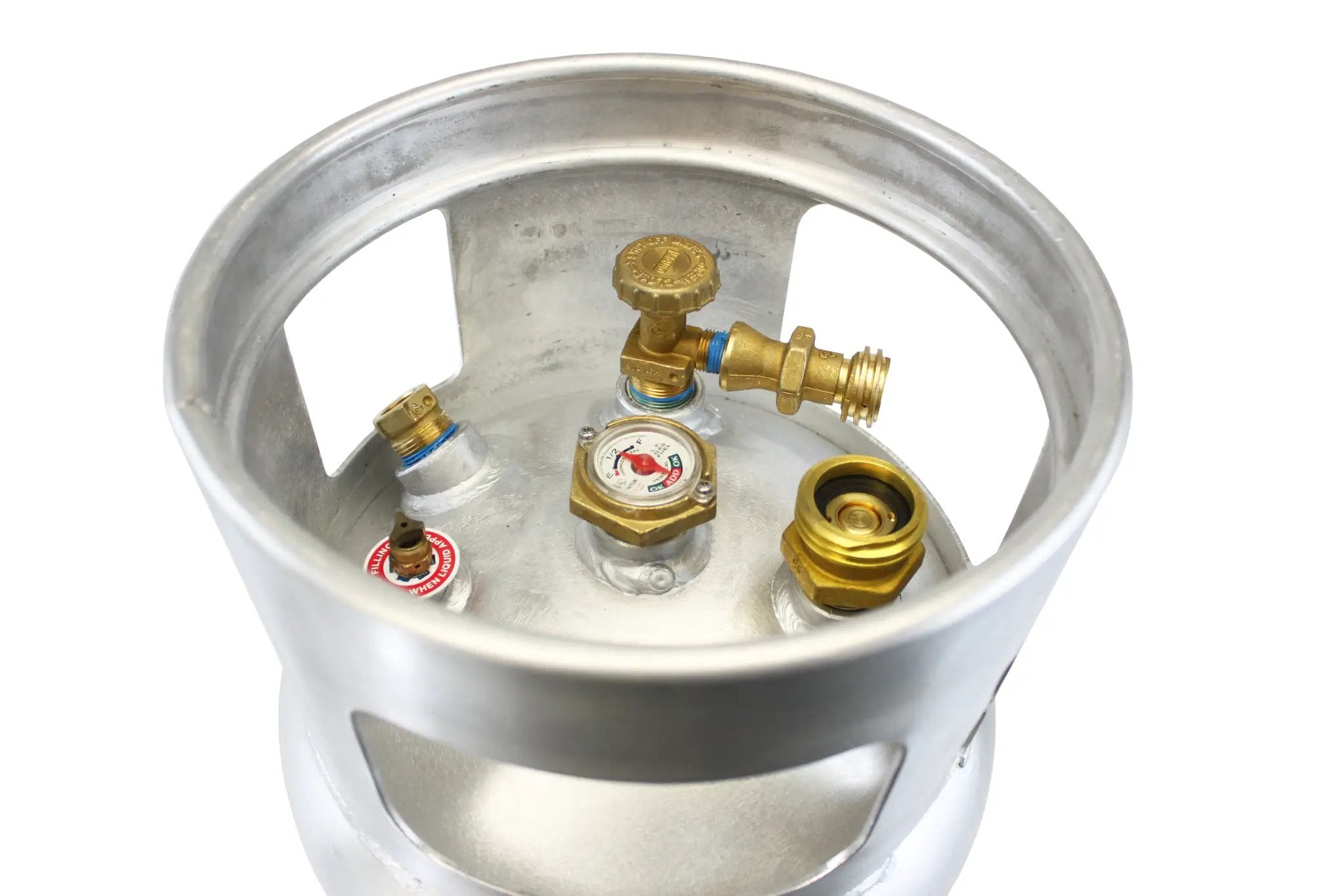 Flame King 33.5lb Aluminum Forklift Propane Tank Cylinder with Gauge by Flame King Products
